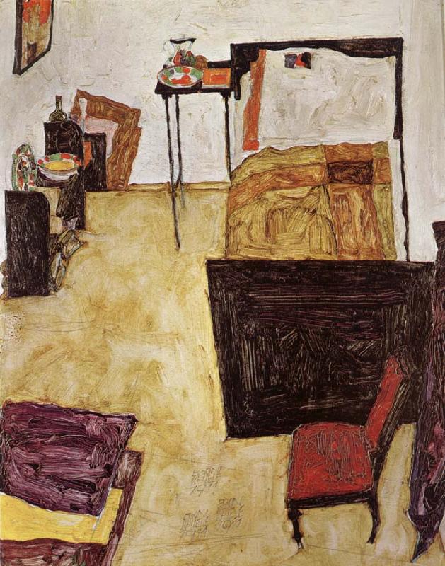 Egon Schiele Schiele-s Room in Neulengbach oil painting image